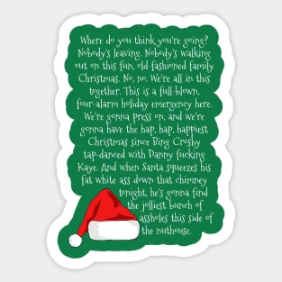 Christmas Rant Sticker